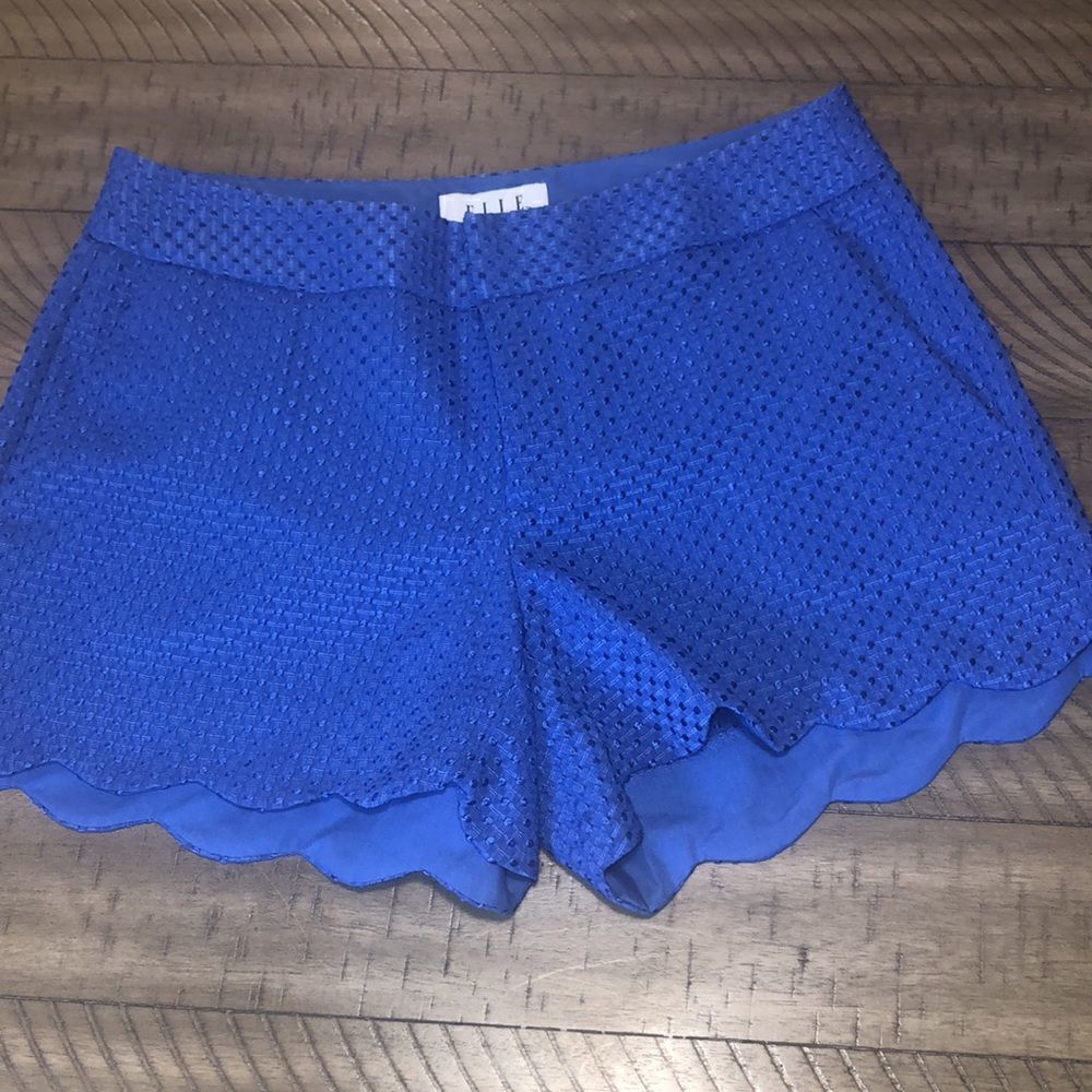 Romantic Date Shorts Textured Sexy Scallop Hem 4 pockets for 💄 🪪 💵 💳 VACAY